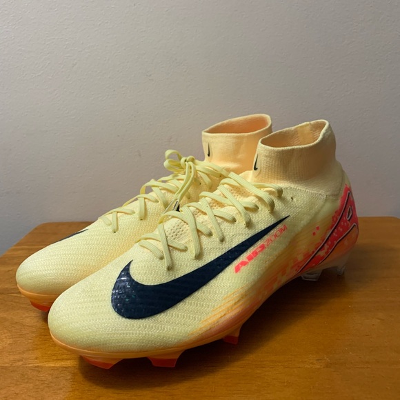 Nike Zoom Superfly 10 Elite KM FG Soccer Cleats (Light Laser Orange/Armory Navy) main image 6